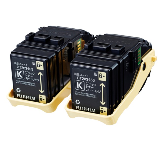【CT202455】富士フイルム製純正トナーカートリッジ　ブラック　2本セット