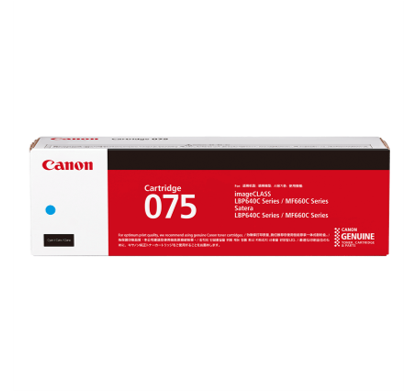 【CRG-075CYN】キヤノン製純正トナーカートリッジ 075 (シアン)