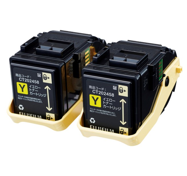 【CT202458】富士フイルム製純正トナーカートリッジ　イエロー　2本セット